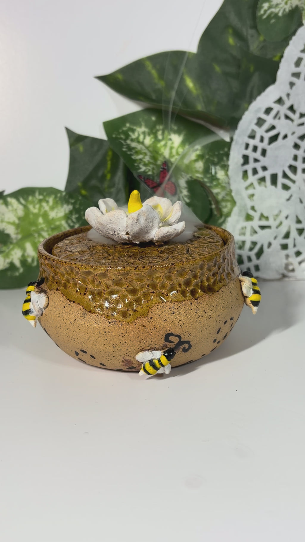 Bee Blossom Incense Holder